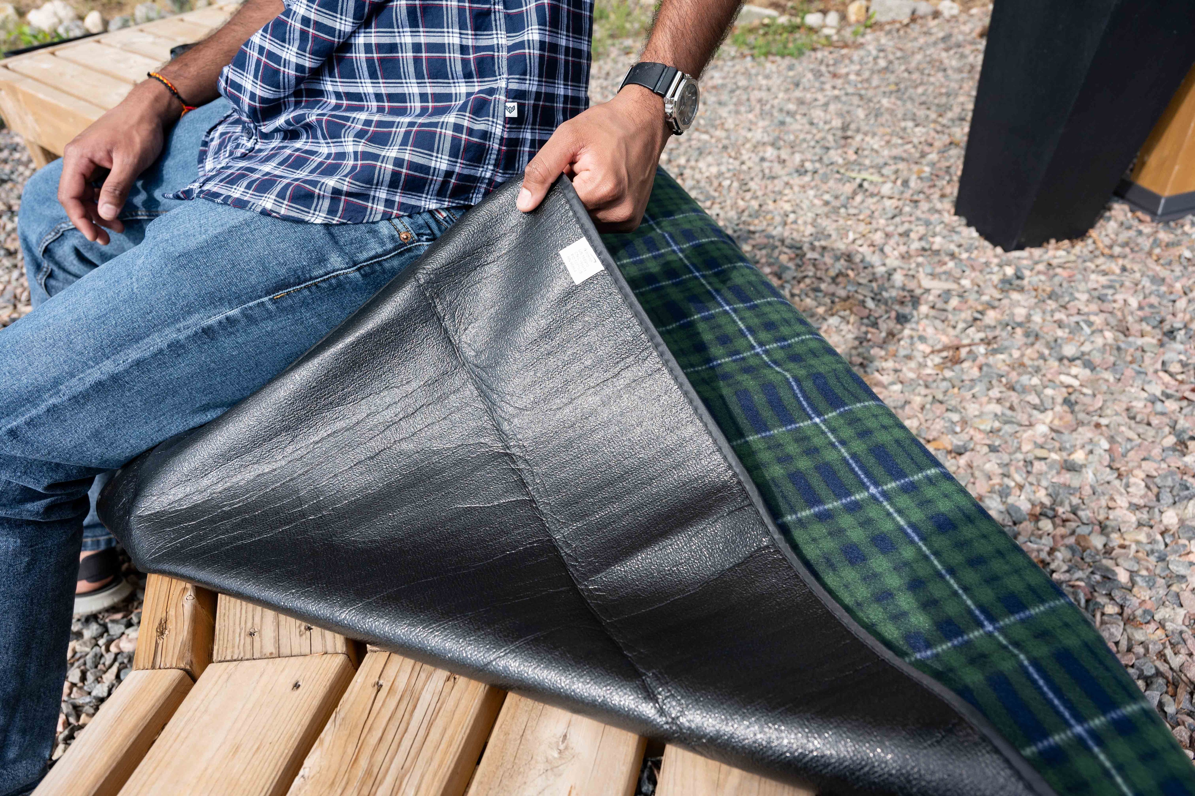 Crossland Blanket - Green Plaid